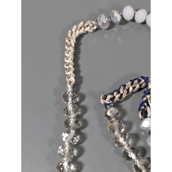 Chloe + Isabel Glass Chain Cord Necklace Layering Boho Chic 28" - Picture 8 of 9